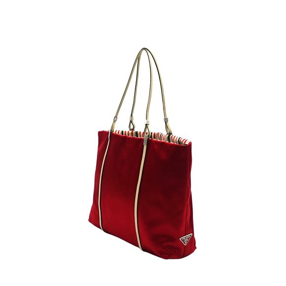 Prada Satin Tote Red - Picture 4 of 15